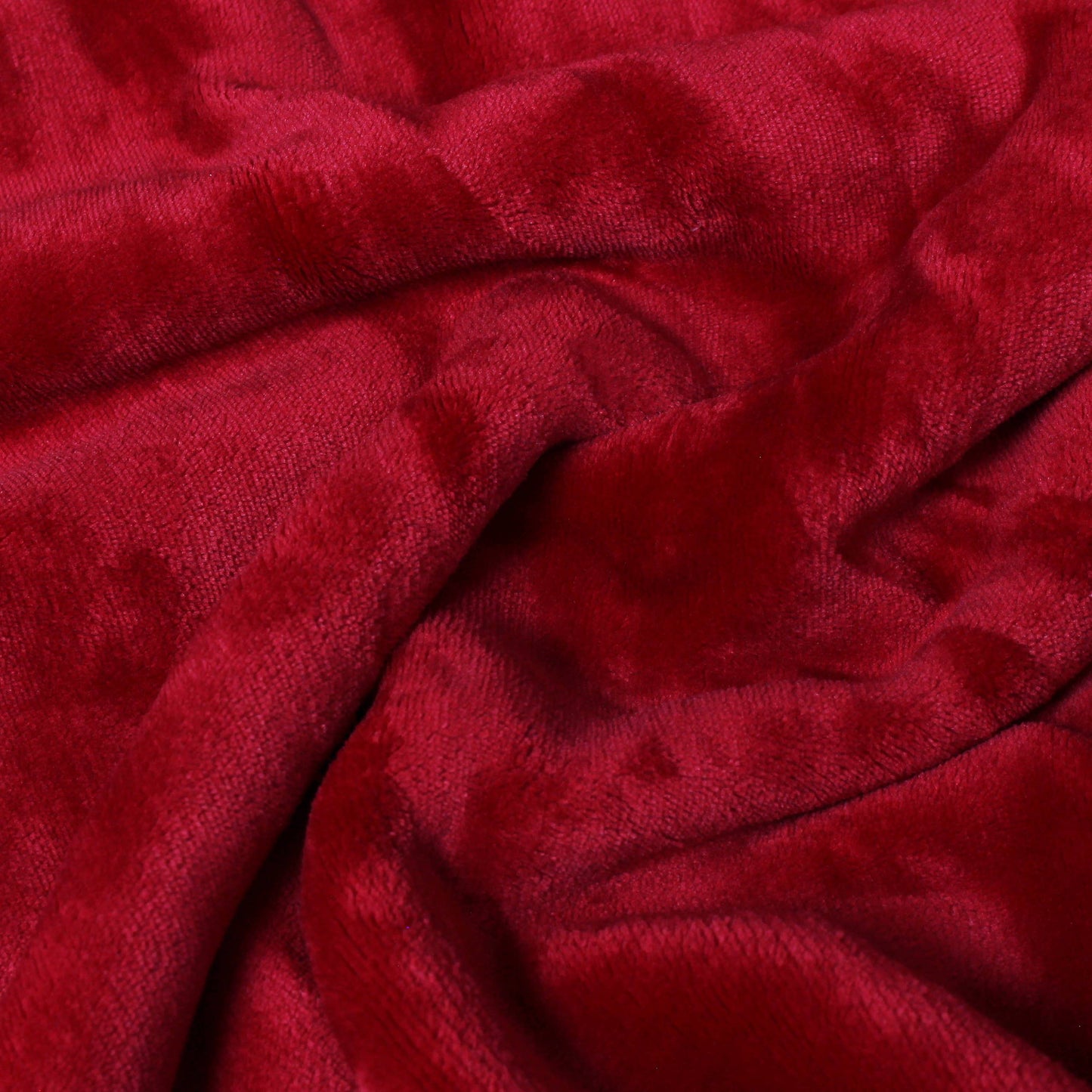 Lux Sherpa Fleece Throw Red