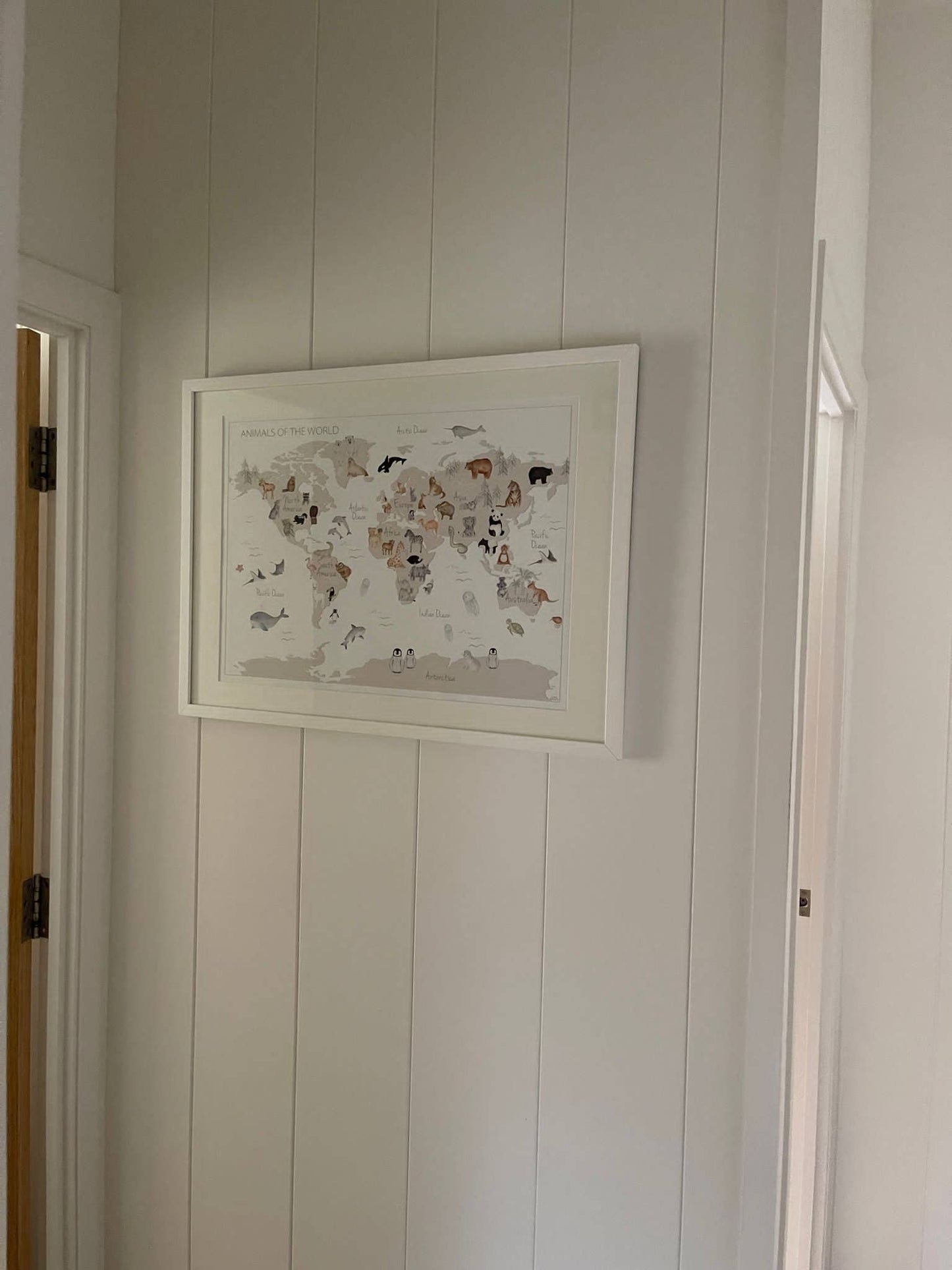 Animal World Map Fine Art Print
