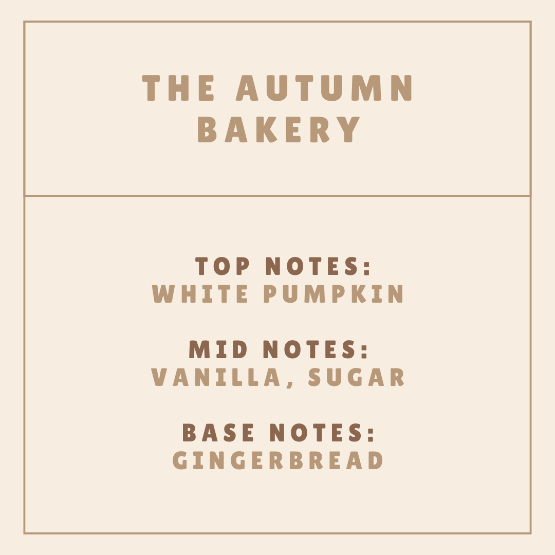 The Autumn Bakery Scented Snap Bar Wax Melts