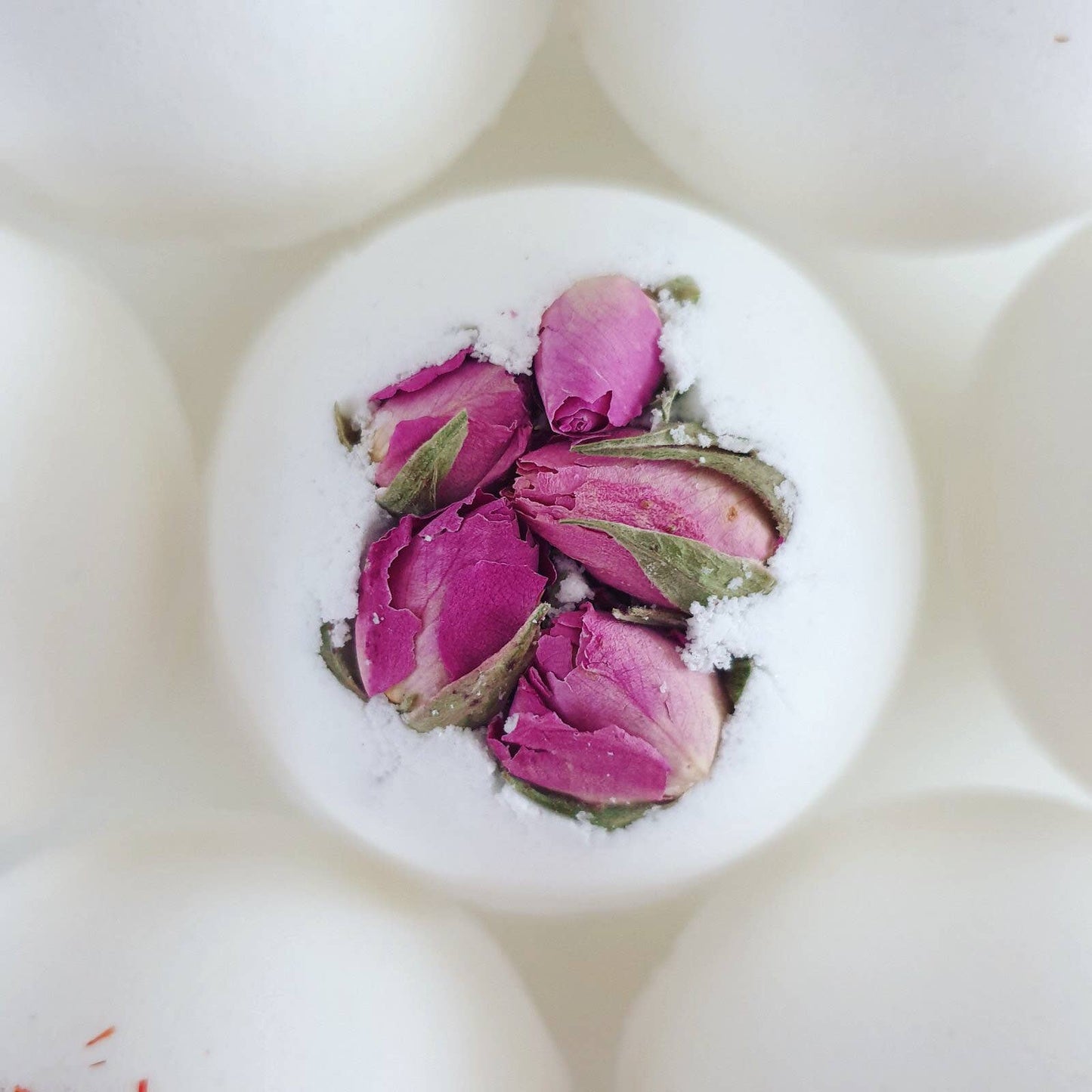 Rose Secret Bath Bomb with hidden message inside