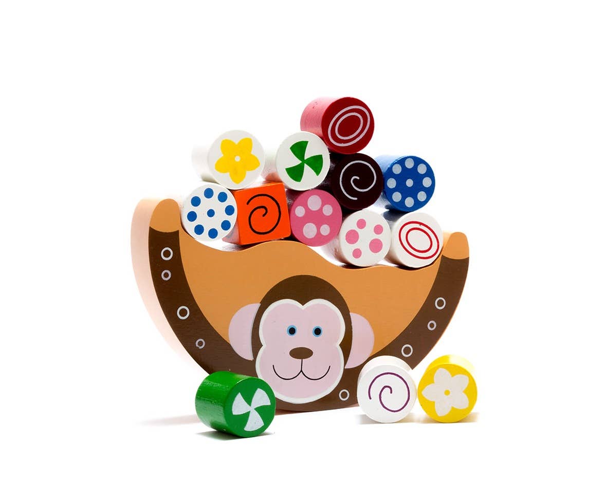 Wooden Monkey Balancing Toy