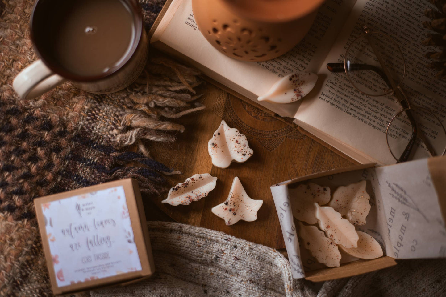 Autumn Spice Scented Leaves Shaped Wax Melts