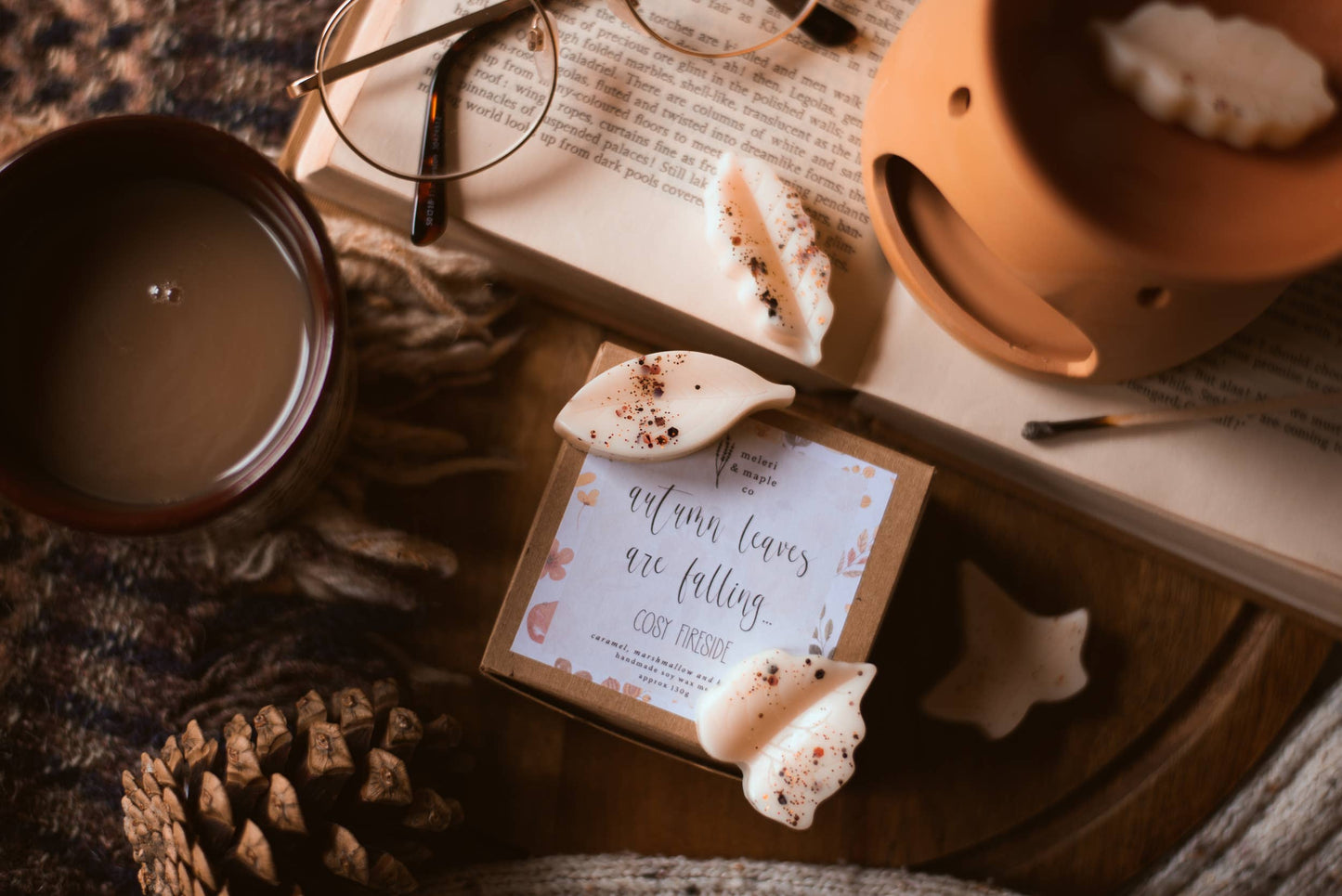 Autumn Spice Scented Leaves Shaped Wax Melts